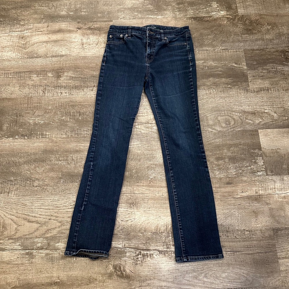 Lauren Ralph Lauren Premier Straight Women's Dark Wash Mid Rise Jeans Size 4
